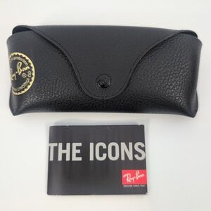 Ray Ban Black Leather Pouch Universal Soft Sunglasses Case